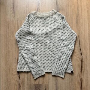 Roots Cream and Black Patterned Sweater